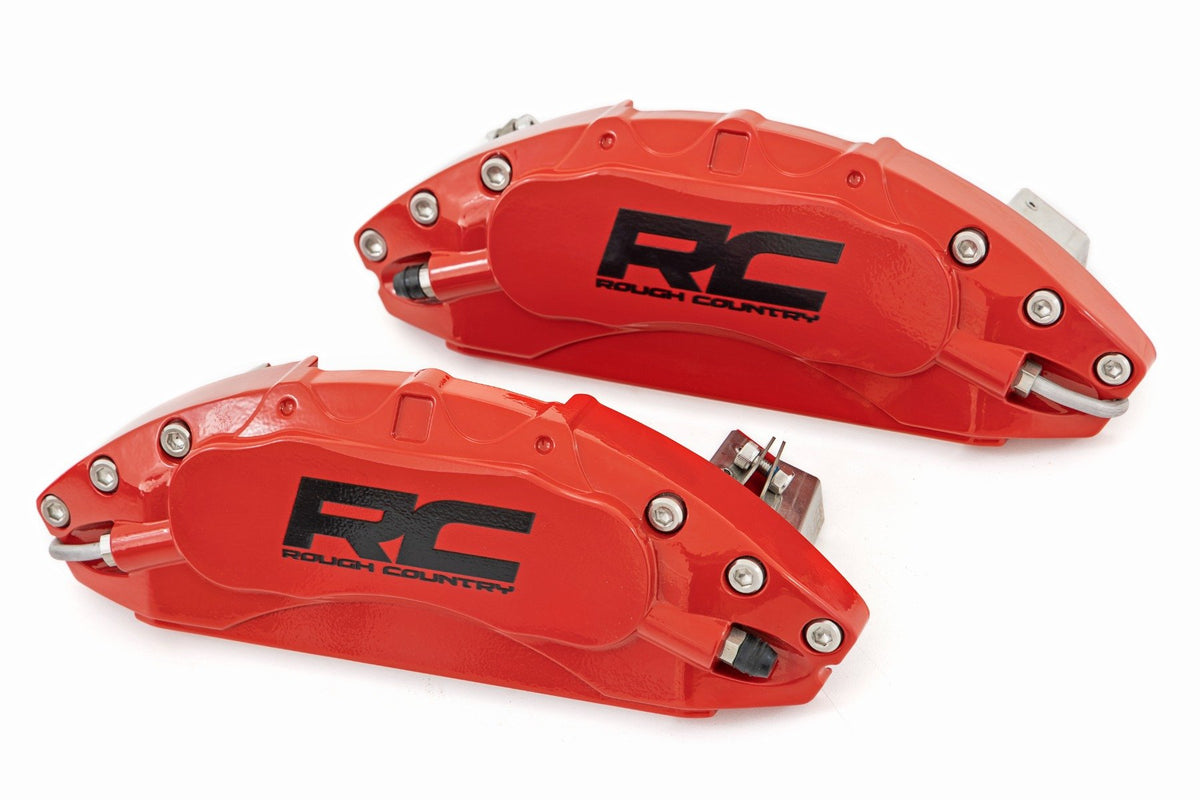 Rough Country - Caliper Covers | Front and Rear | Red | Jeep Gladiator JT 4WD (2020-2026) - 71142A