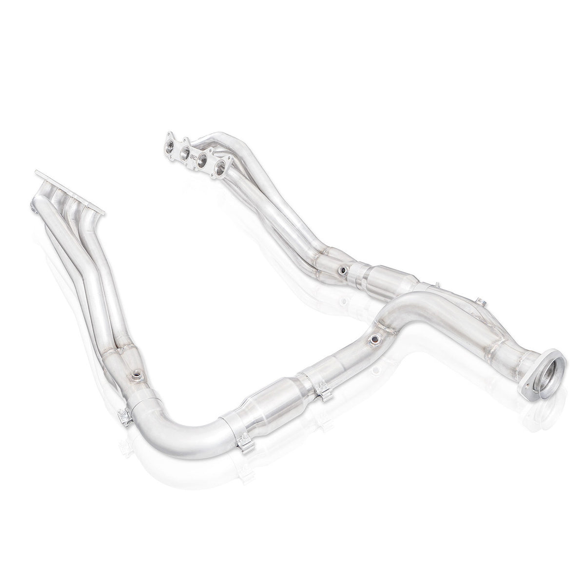 Stainless Works - 2015-20 F-150 5.0L Long Tube Header Kit Factory Connect - FT18HCATY