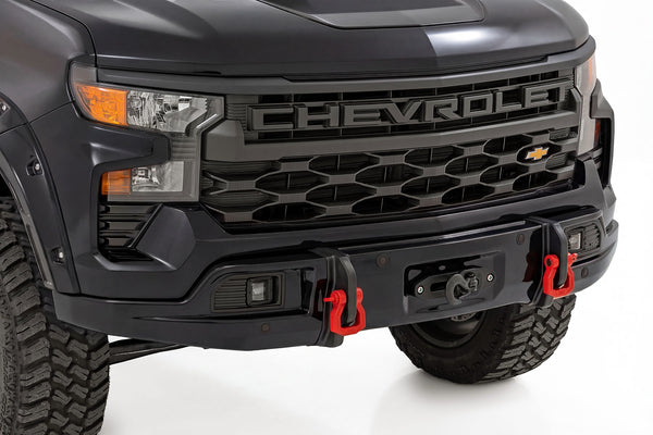 Rough Country - Front FXS Bumper - 12000S - GBA Black - Chevy Silverado 1500 2WD/4WD (23-26) - 13007-GBA