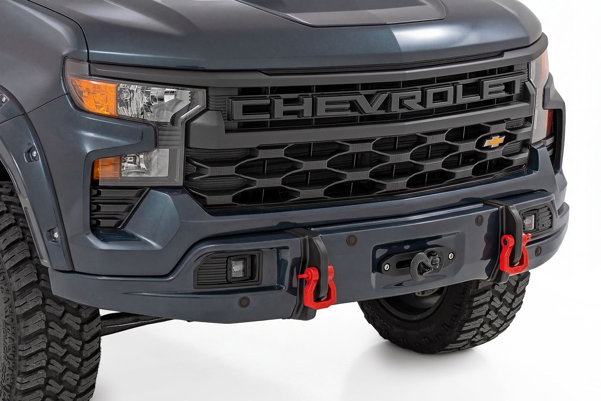 Rough Country - Front FXS Bumper - 12000S - G6M Dark Ash - Chevy Silverado 1500 (23-26) - 13007-G6M