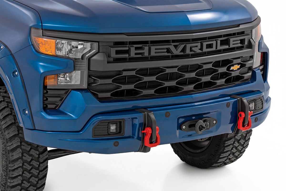 Rough Country - Front FXS Bumper - 12000S - GXP Lakeshore Blue - Chevy Silverado 1500 (23-26) - 13007-GXP