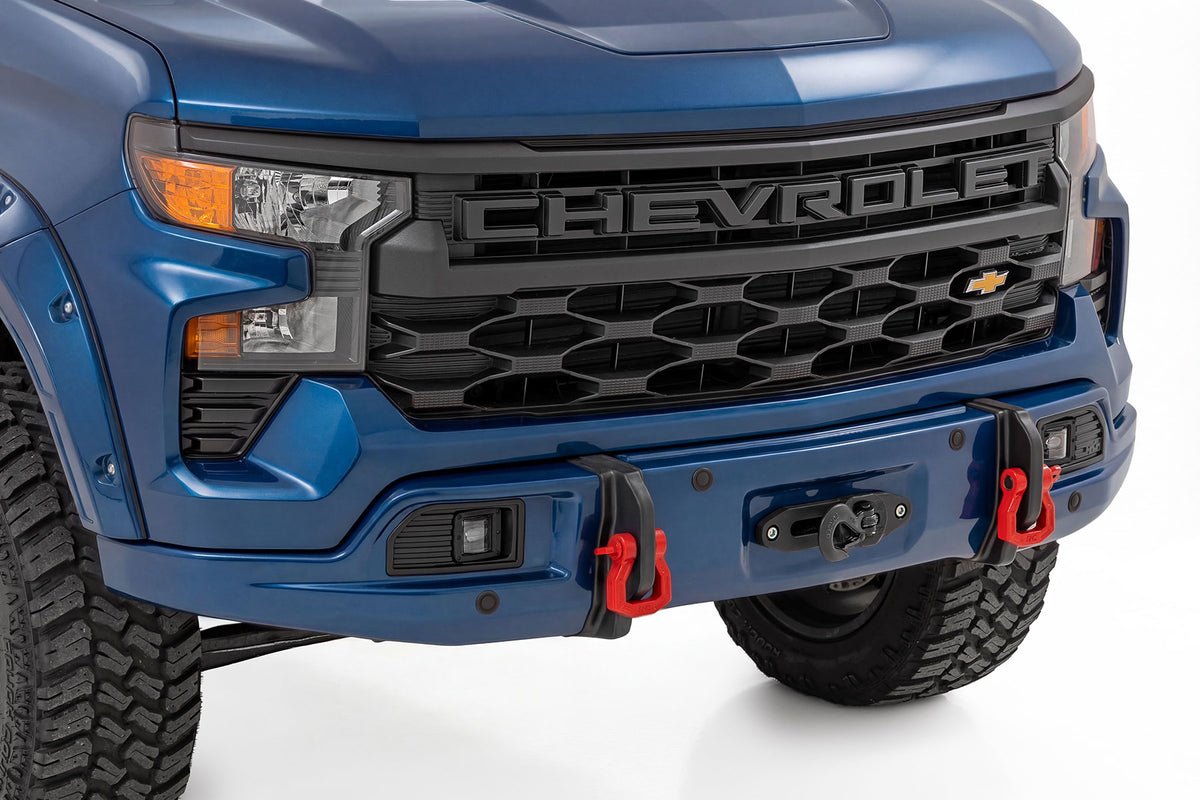 Rough Country - Front FXS Bumper - 12000S - GA0 North Sky Blue - Chevy Silverado 1500 (23-26) - 13007-GA0