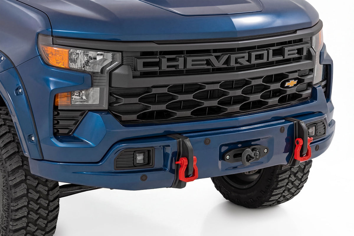 Rough Country - Front FXS Bumper - 12000S - GJV Riptide Blue - Chevy Silverado 1500 (23-26) - 13007-GJV