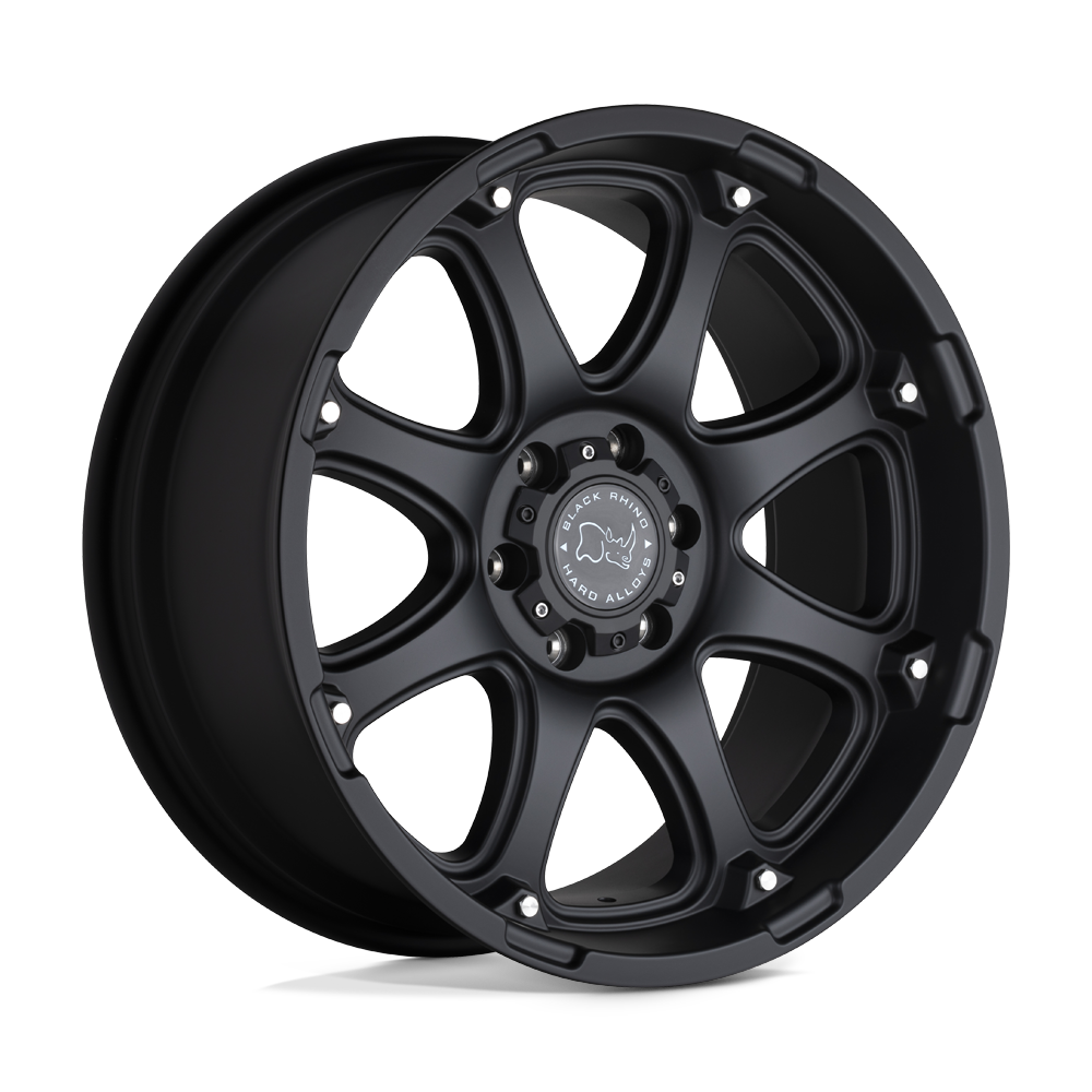 Black Rhino Hard Alloys Glamis 17X9 6X139.7 +12MM Matte Black