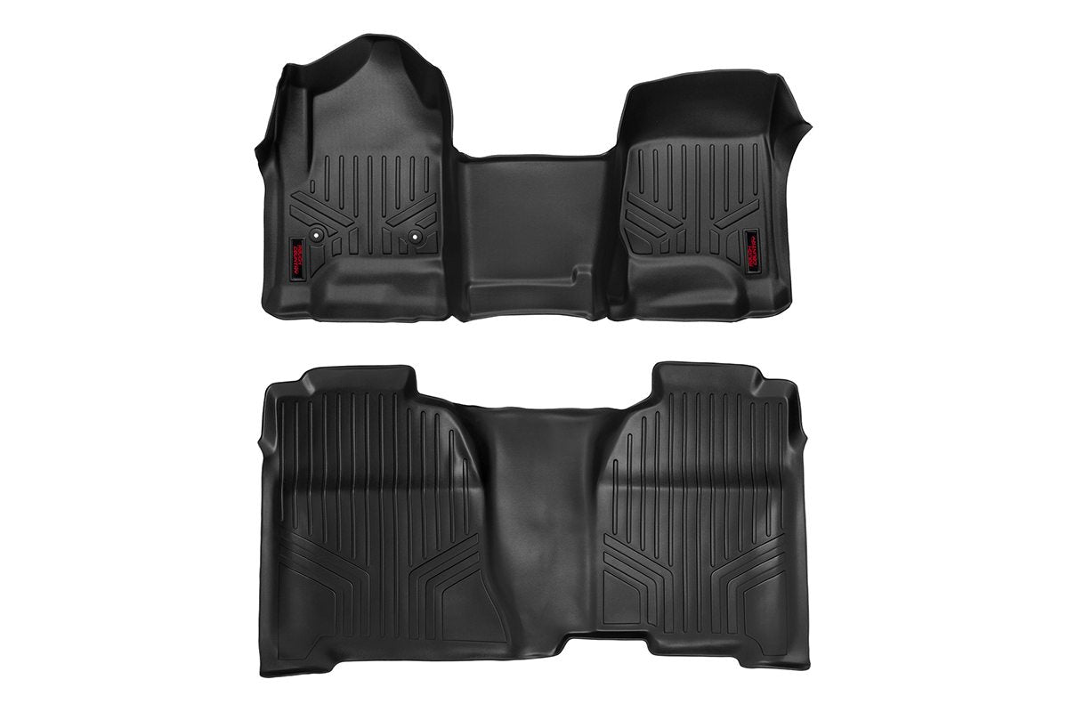 Floor Mats | FR &amp; RR | OV Hump | Crew | Chevy/GMC 1500/2500HD/3500HD 2WD/4WD