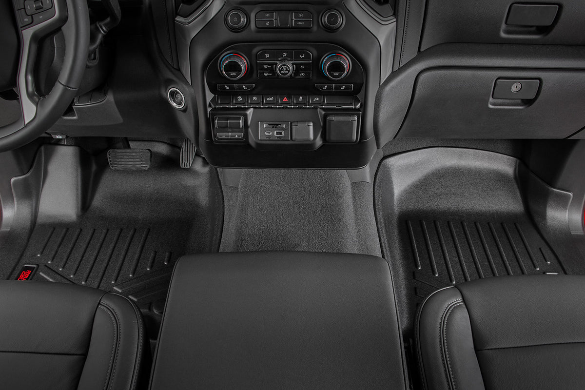 Floor Mats | FR &amp; RR | FR Bucket | Crew | Chevy/GMC 1500/2500HD/3500HD (19-24)