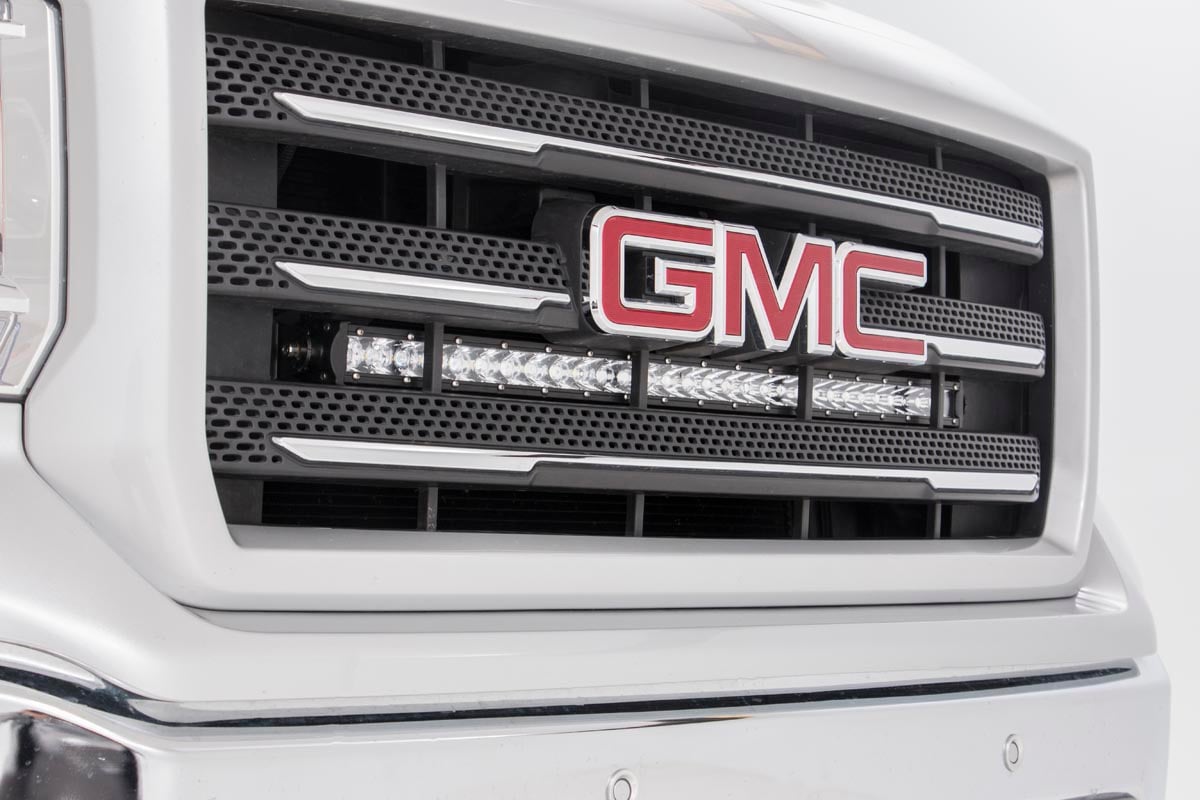 LED Light Kit | Behind Grille Mount | 30&quot; Chrome Single Row | Chevy/GMC 1500 (14-18 &amp; Classic)