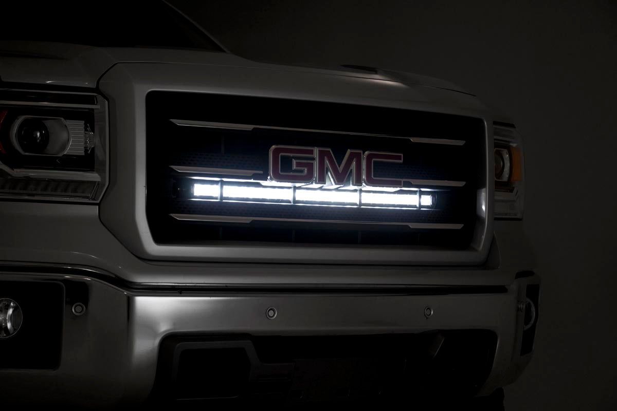 LED Light Kit | Behind Grille Mount | 30&quot; Chrome Single Row | Chevy/GMC 1500 (14-18 &amp; Classic)