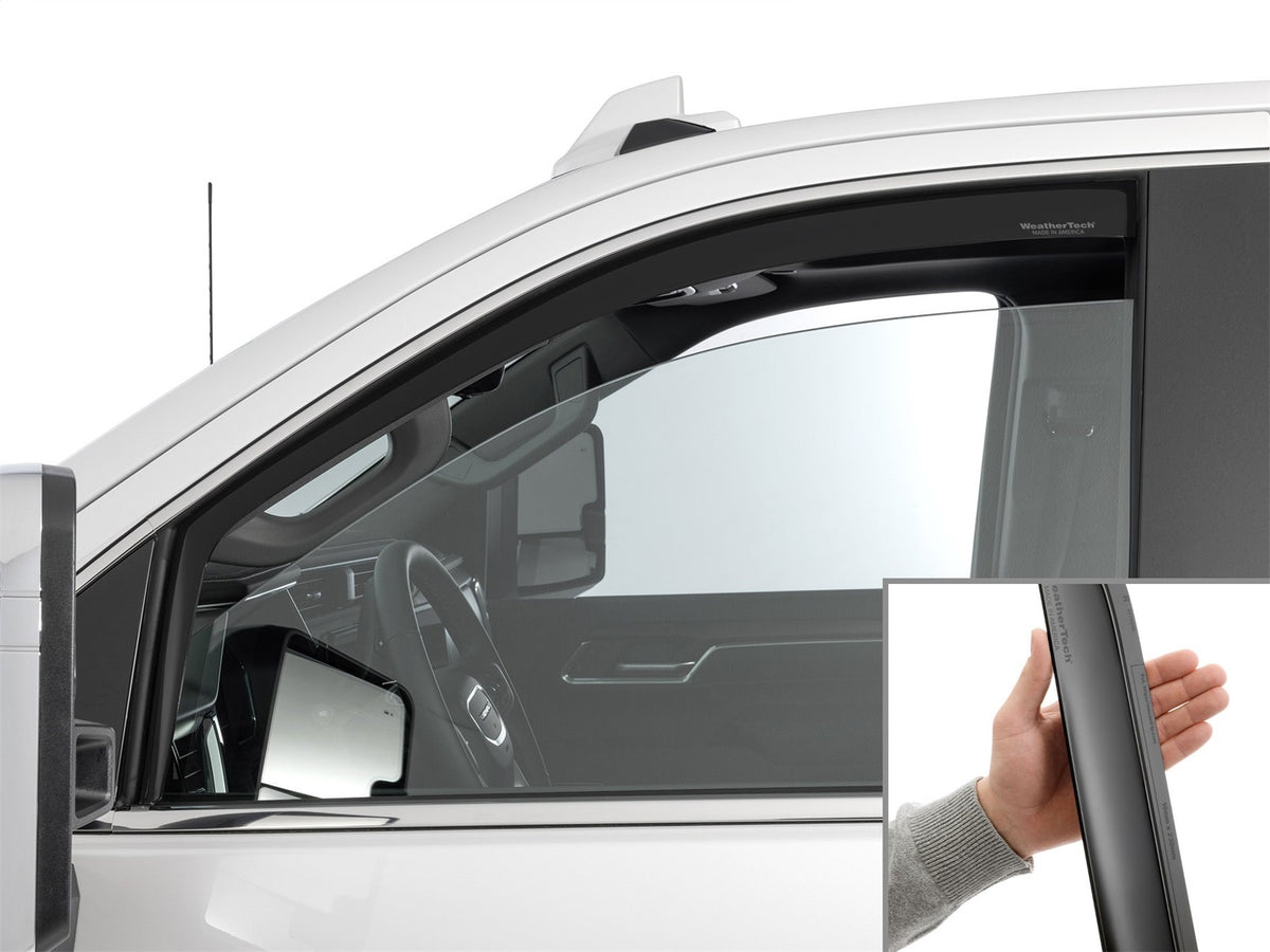 Weathertech - Side Window Deflector Front & Rear Set for Sierra-2500 / Sierra-3500 / Silverado-2500 / Silverado-3500 - 8