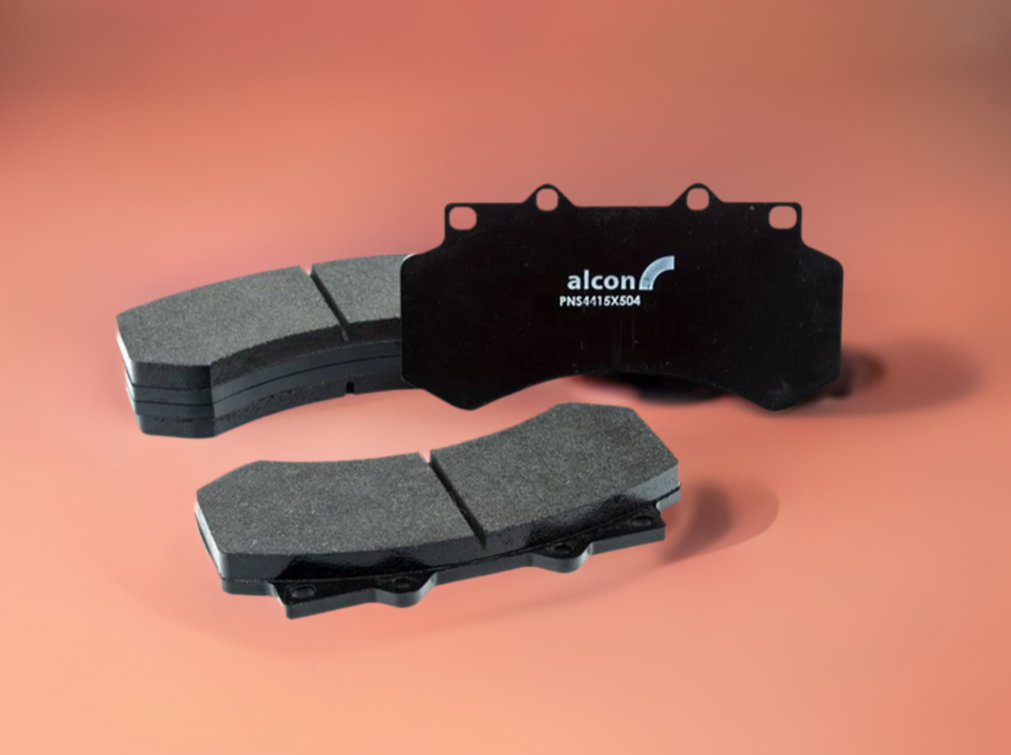 Alcon CIR15/AV1/T16.5mm RD65.5mm Axle Set Brake Pad Set (4) Shimmed - PNS4415X504S.4