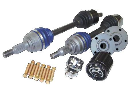 DSS Honda Civic / CRX EF K-Series 850HP Level 5.9 Axle/Hub Kit KF56 - 510004 for 1988-1991 Honda Civic - angle view