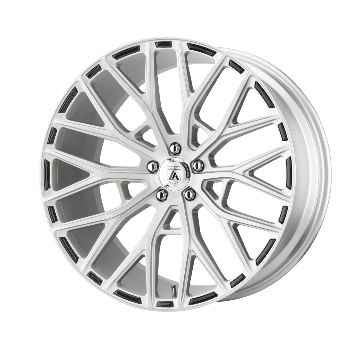Asanti Black Abl-21 Leo 22X10.5 5X115 +25MM Brushed Silver