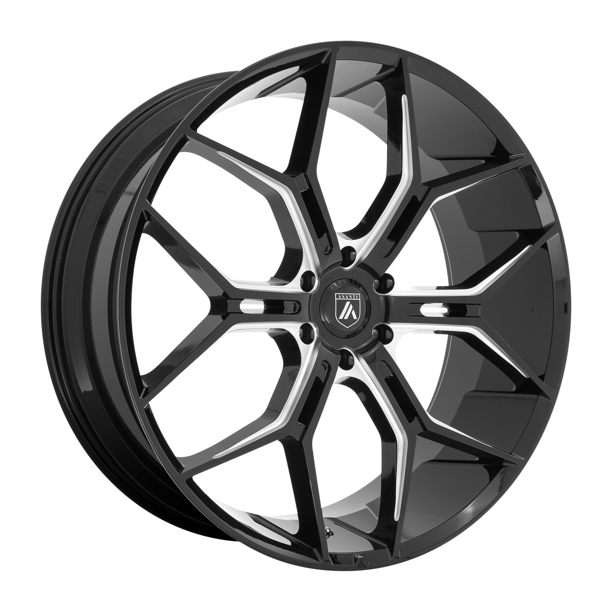 Asanti Black Abl-38 Monarch Truck 22X9.5 6X135 +38MM Gloss Black Milled