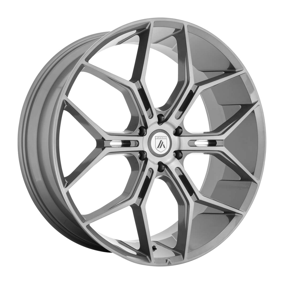 Asanti Black Abl-38 Monarch Truck 22X9.5 6X139.7 +20MM Titanium Brushed