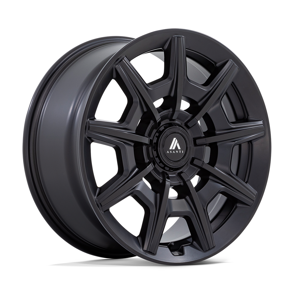 Asanti Black Ab041 Esquire 22X10.5 5X108/5X114.3/5X114 +45MM Satin Black Gloss Black Face