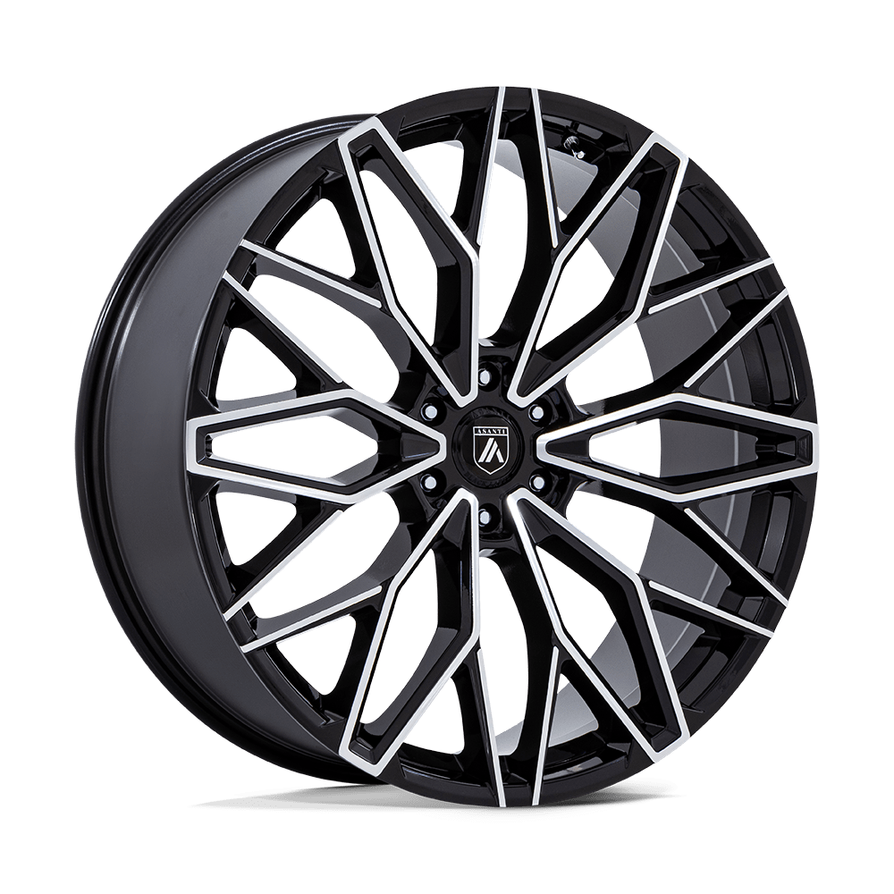 Asanti Black Ab050 Mogul 6 24X10 6X139.7 +30MM Gloss Black W/ Machined Face