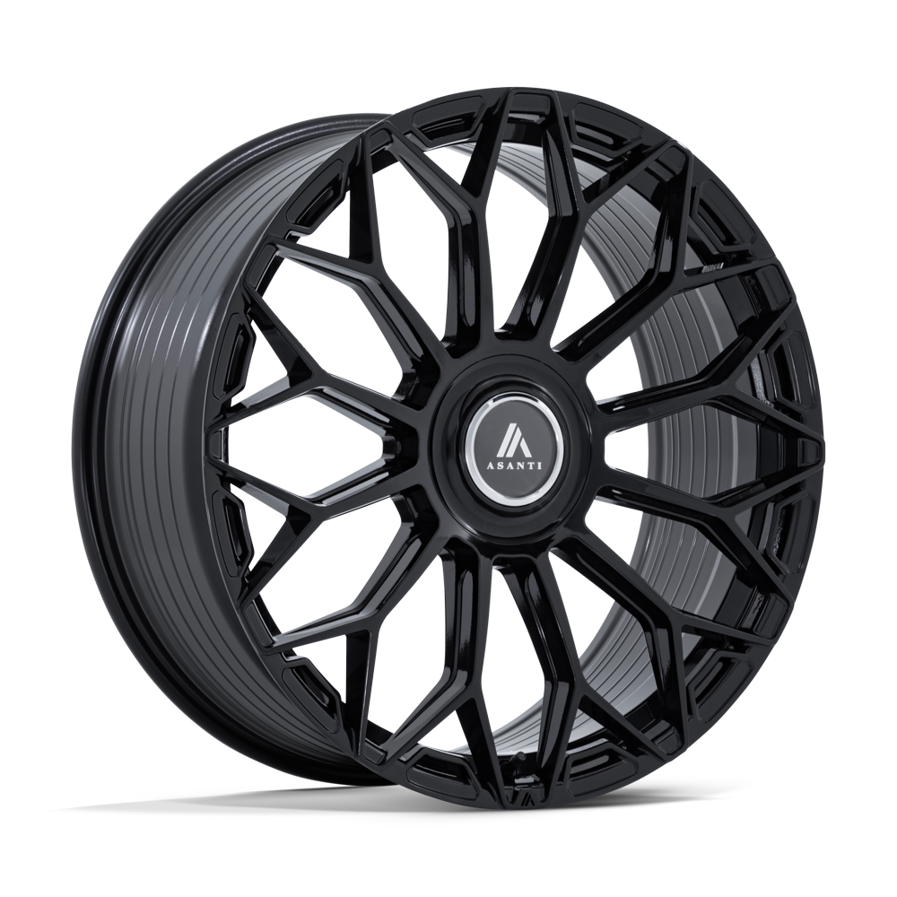 Asanti Black Ab051 Envoy 20X10.5 5X112/5X120/5X120 +38MM Gloss Black