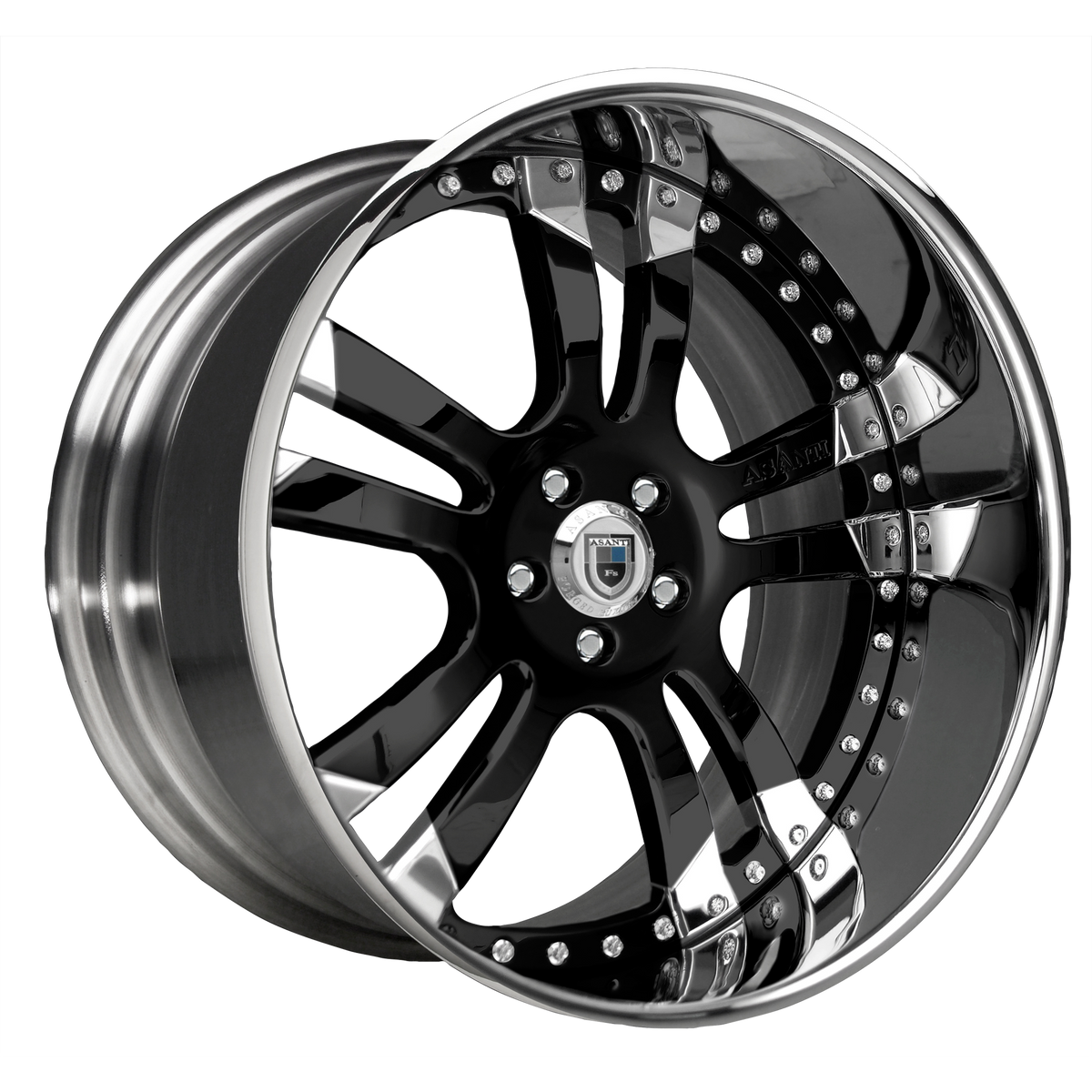 Asanti - AF142 3PC. 19X8.5 5X108 +35 Black