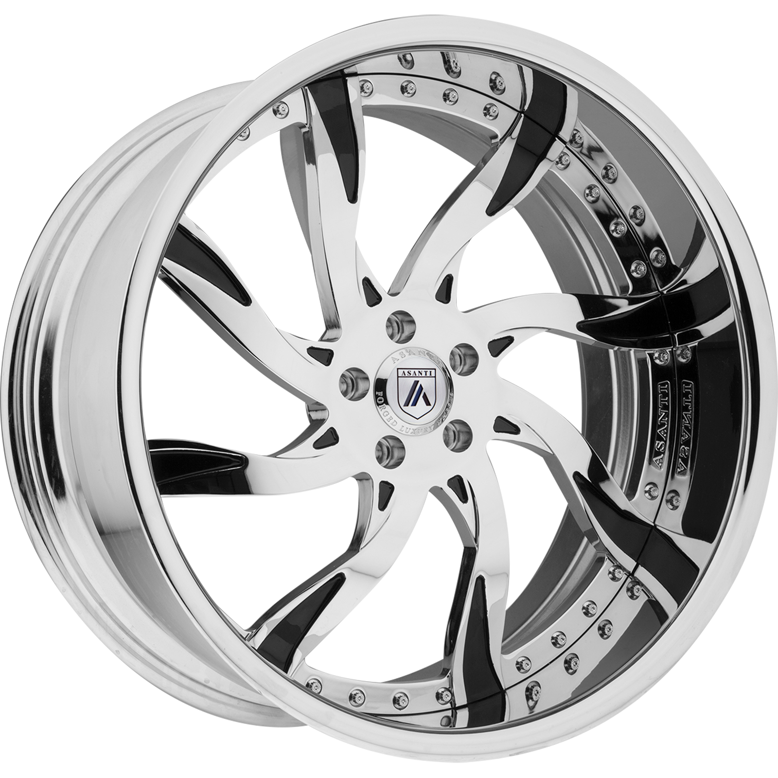 Asanti - AF841 Mono 24X10 5X4.75 -6 Brushed Left