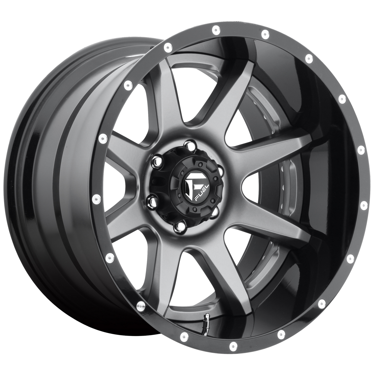 Fuel Off-Road D238 20X10 Matte Gunmetal Black Lip 6x139.7 -19mm