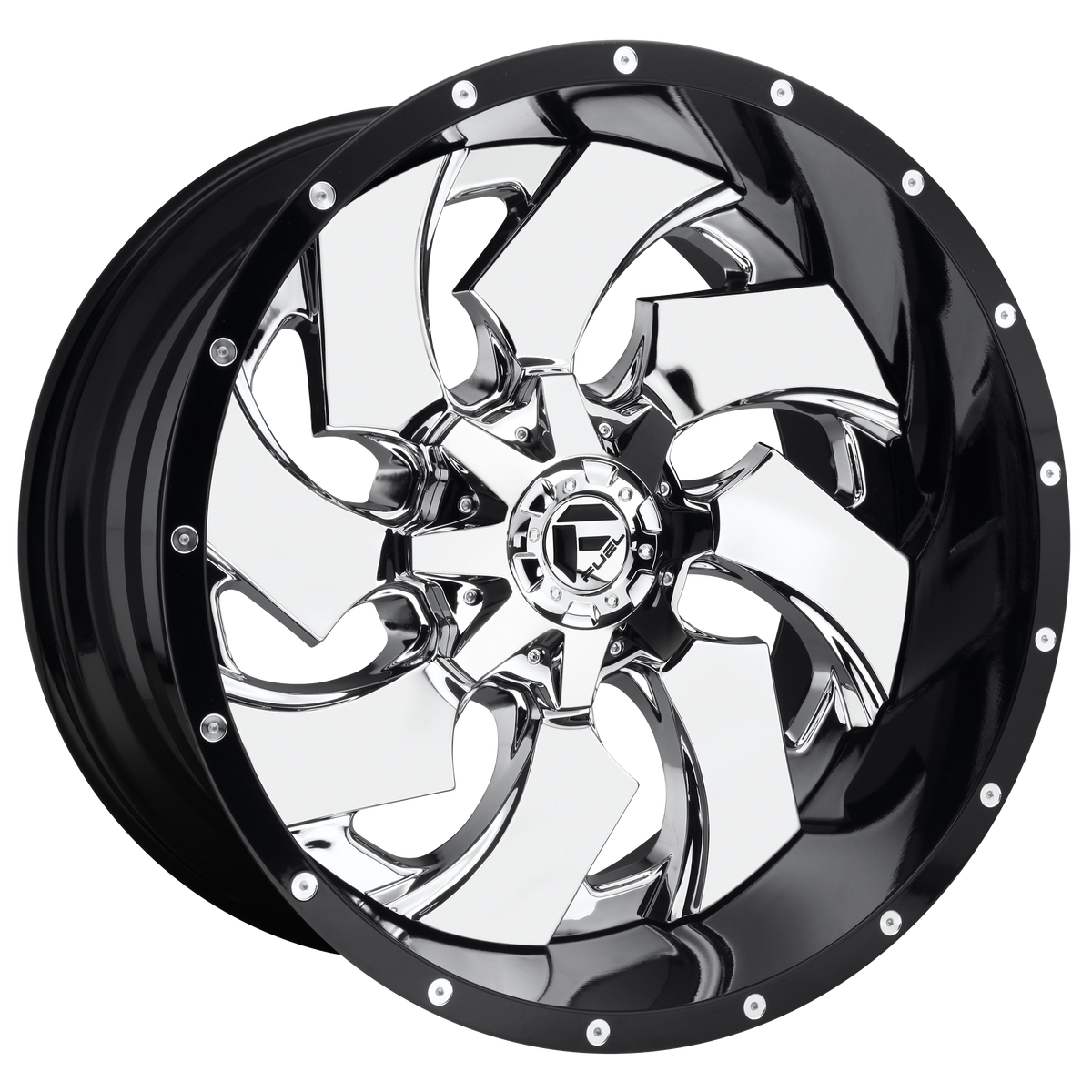 Fuel Off-Road D240 22X10 Chrome W/ Gloss Black Lip 6x135/5.5 -13mm