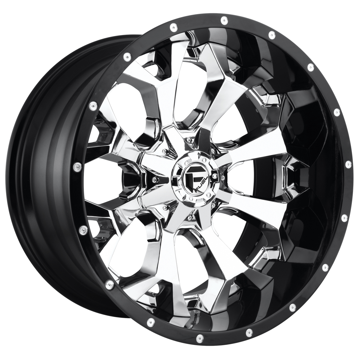 Fuel Off-Road D246 22X12 Chrome W/ Gloss Black Lip 6x135/5.5 -44mm