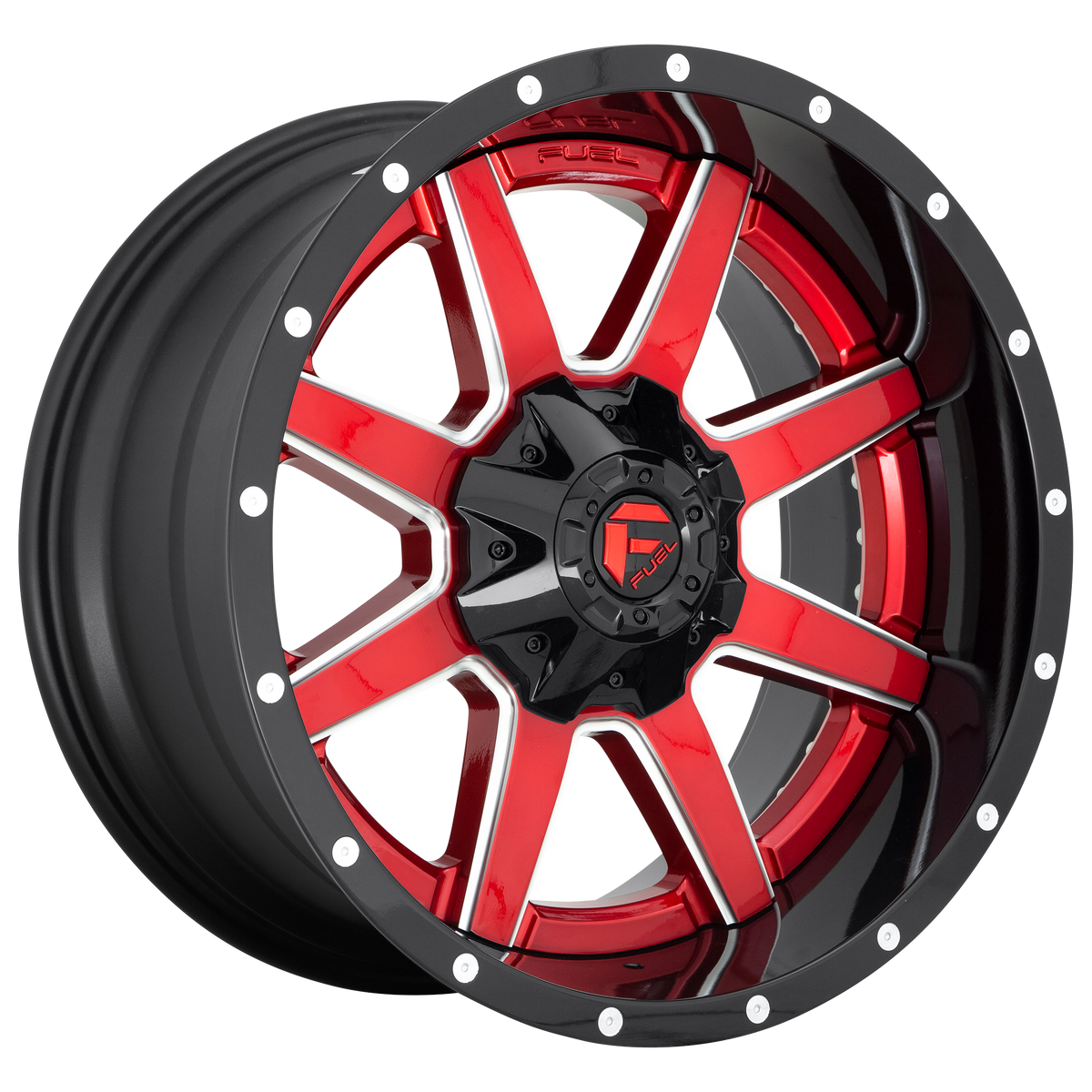Fuel Off-Road D250 20X10 Gloss Red 6x135/5.5 -19mm