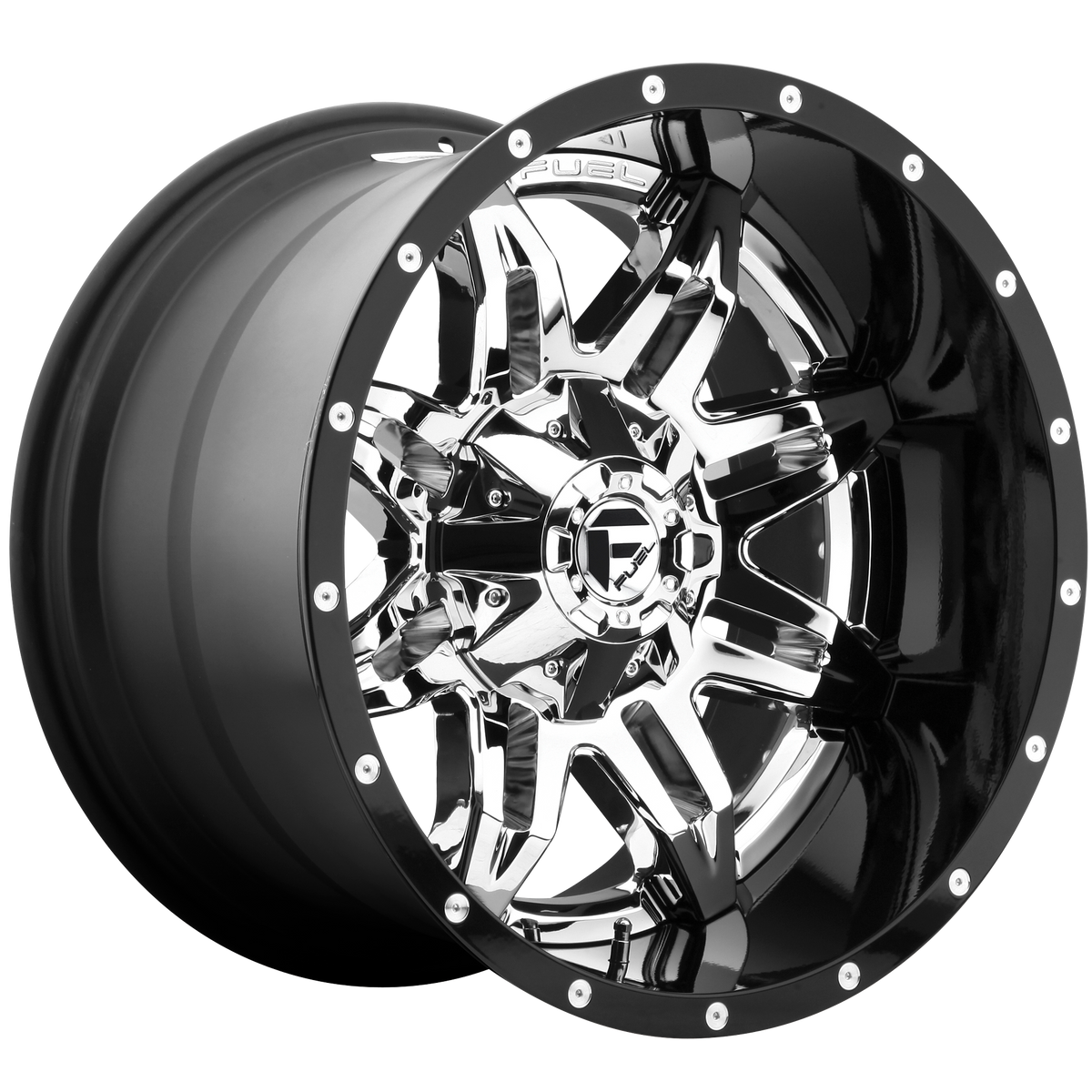Fuel Off-Road D266 20X10 Chrome W/ Gloss Black Lip 8x170 -19mm