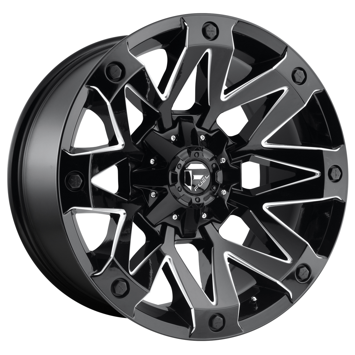 Fuel Off-Road D555 20X9 Gloss Black Milled 6x139.7 +1mm