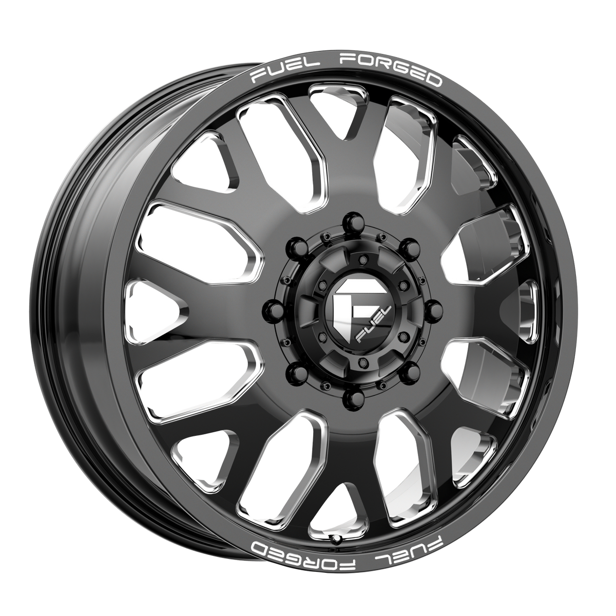 Fuel Off-Road D019 22X8.25 Gloss Black Milled 10x225 -202mm