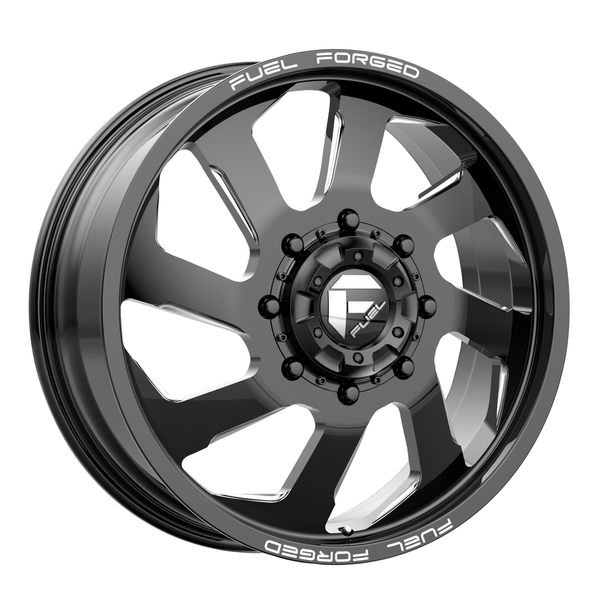 Fuel Off-Road D039 20X8.25 Gloss Black Milled 8x165.1 +105mm