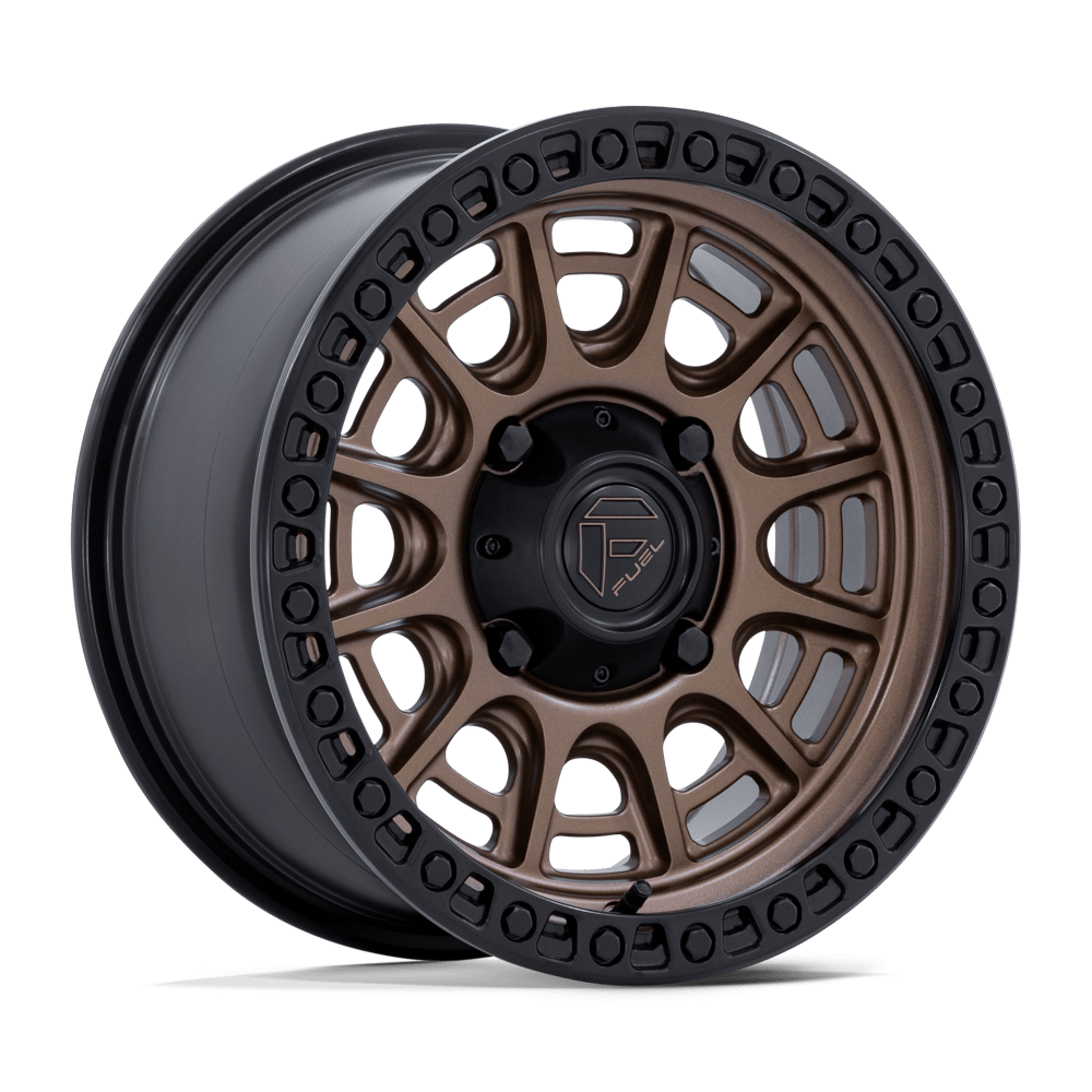 Fuel Off-Road Aluminum Wheels 15X7 Cycle Utv FV832 Matte Bronze W/ Matte Black Lip