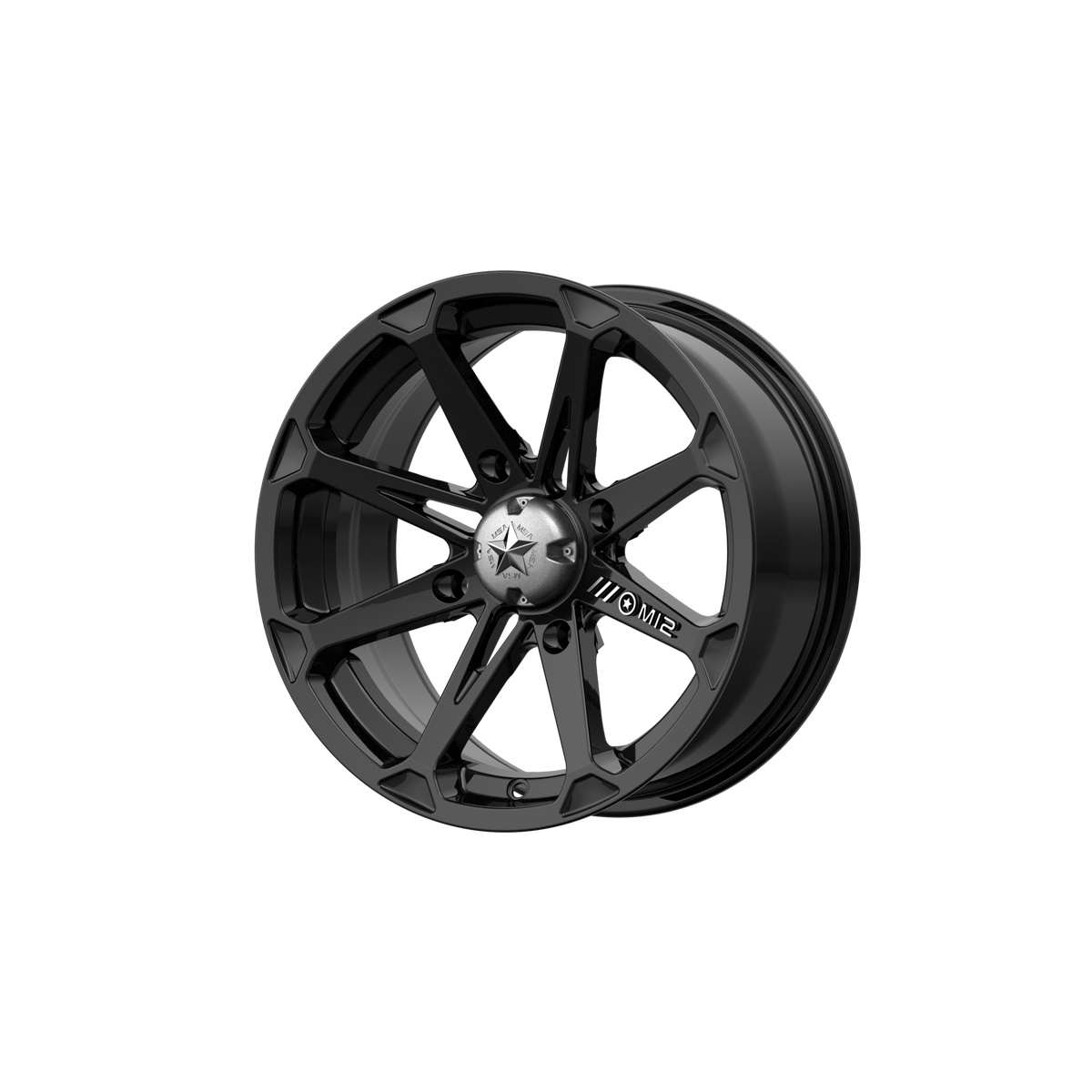 MSA Offroad Wheels M12 Diesel Utv 14X7 4X156 +10MM Gloss Black