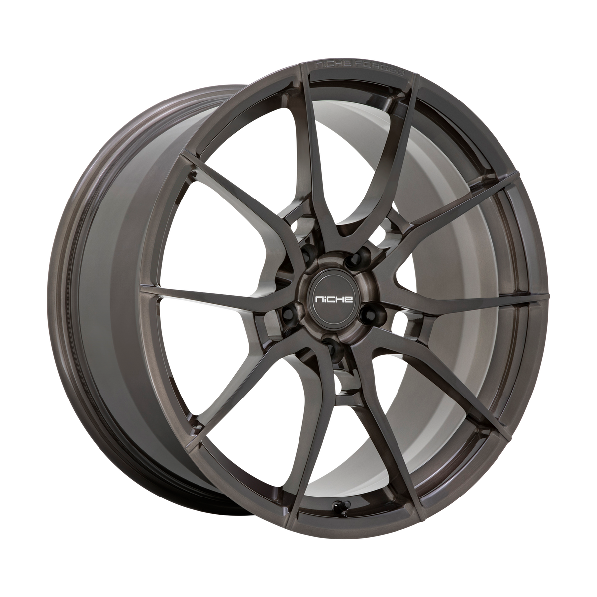 Niche 1PC T111 Kanan 20X9 5X120 +35MM Brushed Candy Smoke