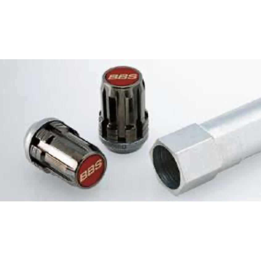 BBS McGard Lug Nut Set 12x1.25 Red/Black - PLGM125BKR