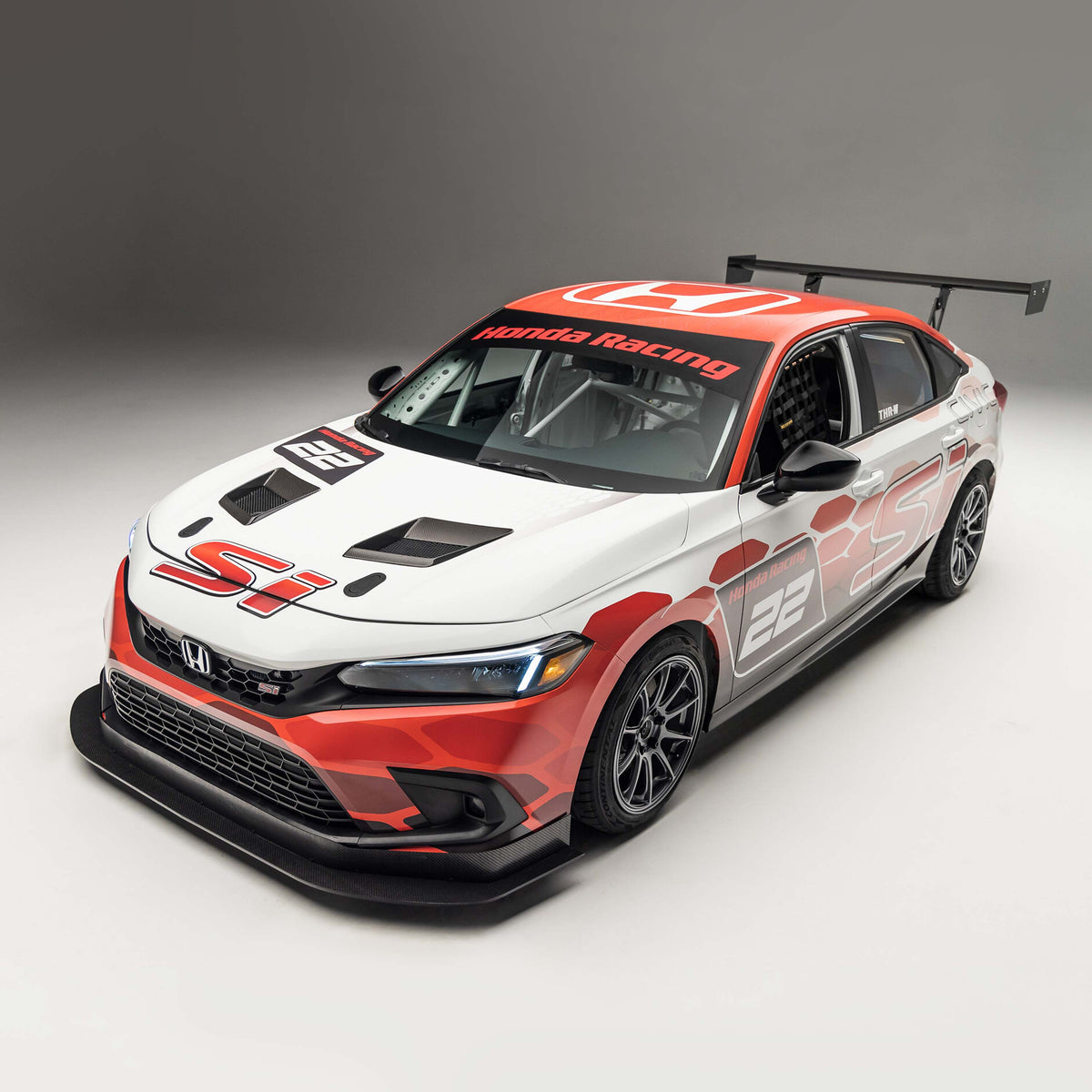 Seibon 2022+ Honda Civic 4Dr THRW-style Carbon Fiber Hood - HD22HDCV4D-THRW