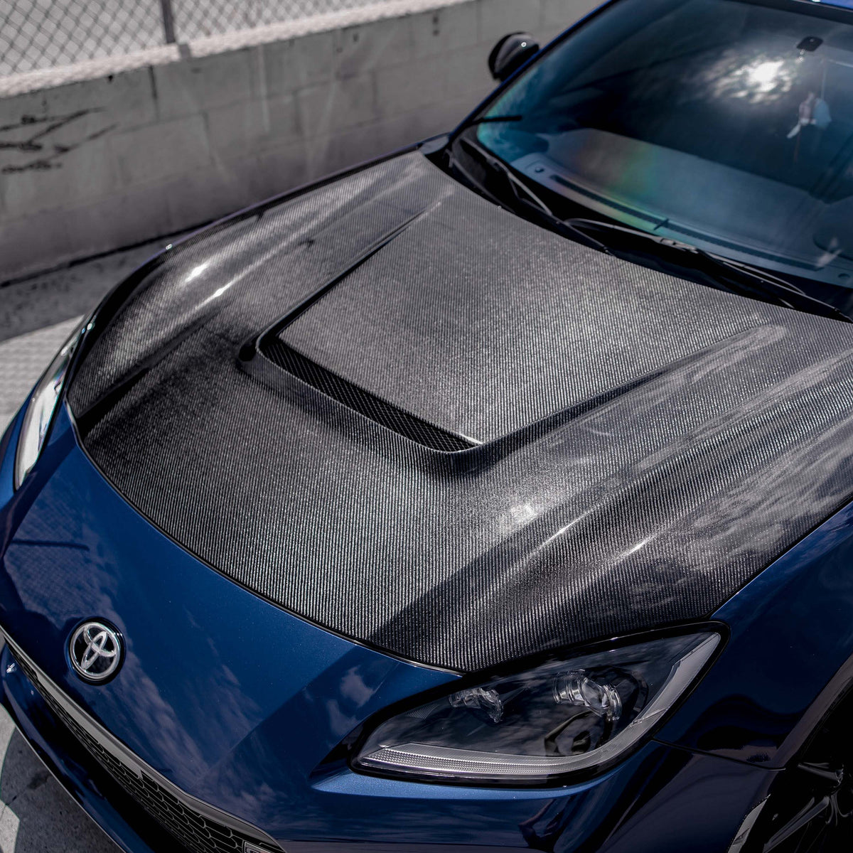 Seibon 22+ Toyota GR86 / Subaru BRZ VS-Style Carbon Fiber Hood - HD22TY86-VS