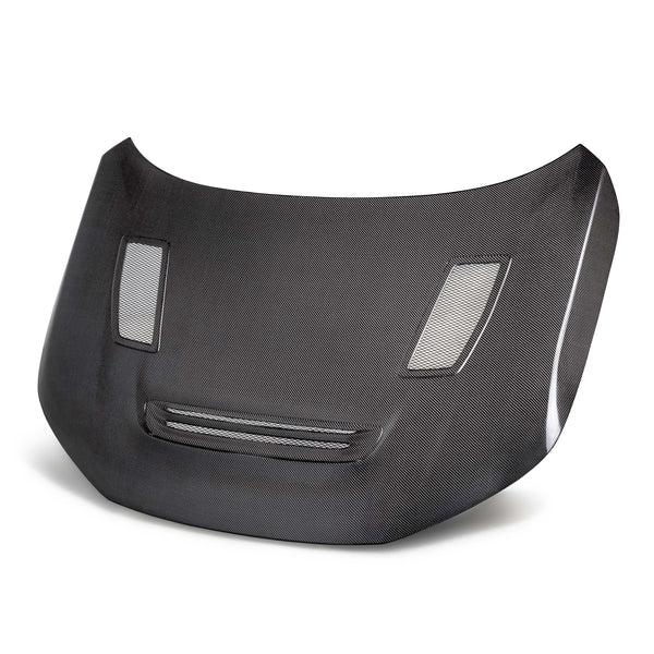 Seibon 23-24 Honda Civic Type-R GT-Style Double Sided Carbon Fiber Hood - HD23HDCVR-GT-DS