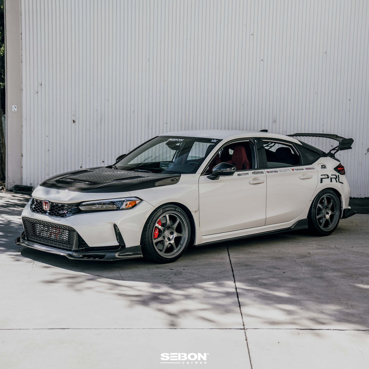 Seibon 23-24 Honda Civic Type-R GT-Style Double Sided Carbon Fiber Hood - HD23HDCVR-GT-DS