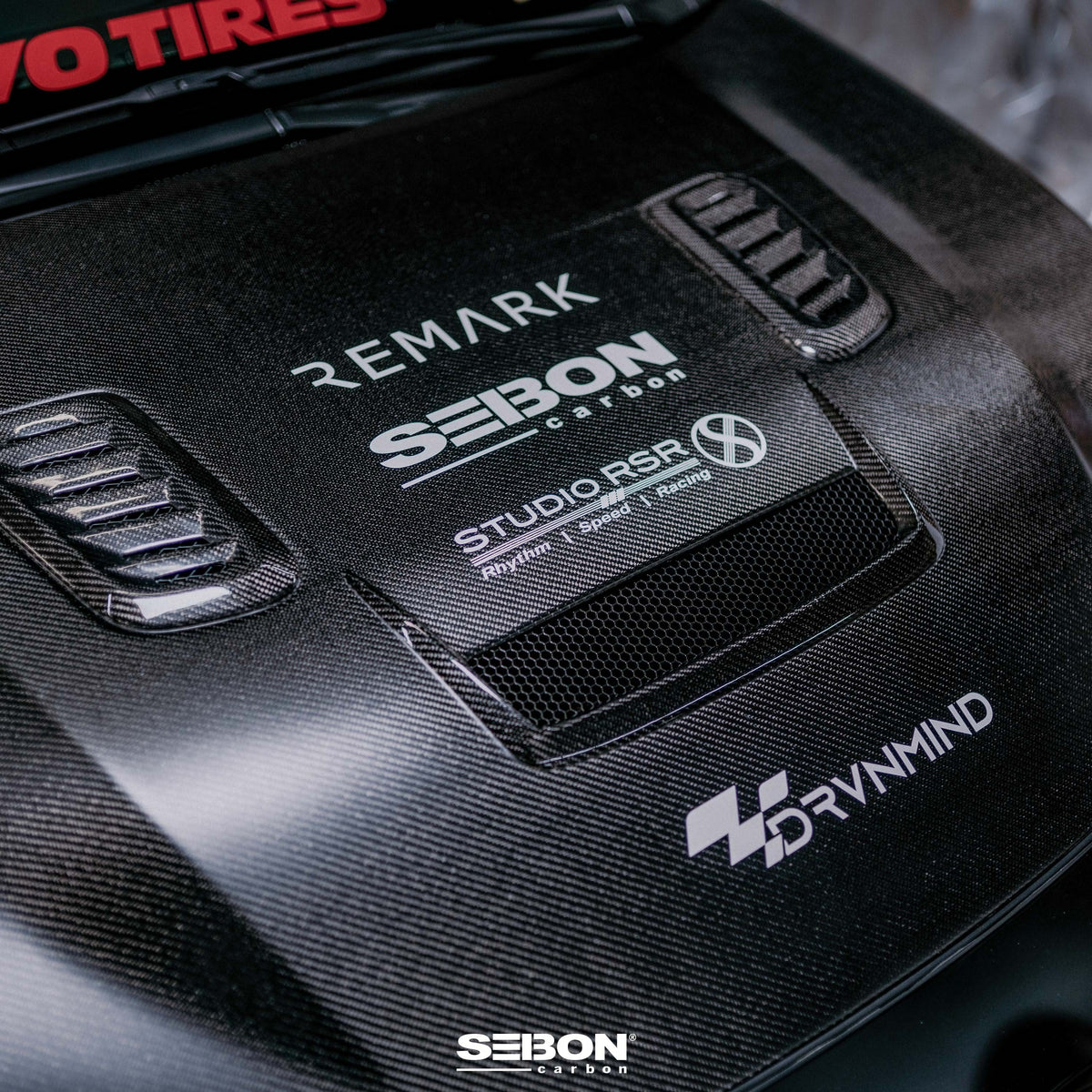 Seibon 2023 Toyota GR Corolla VS-Style Double-Sided Carbon Hood  - Gloss Finish - HD23TYGRCOR-VS-DS