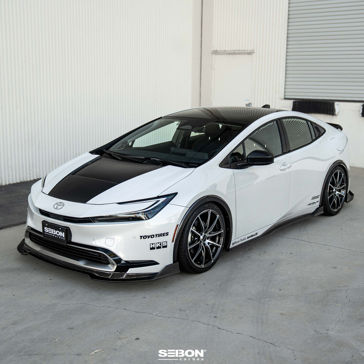 Seibon 23-25 Toyota Prius / Prius Prime VT-Style Carbon Fiber Hood - HD23TYPR-VT