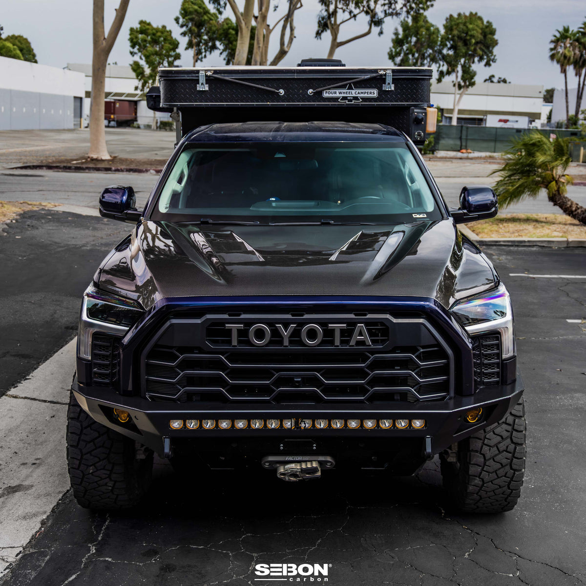 Seibon 22-25 Toyota Tundra / 23-25 Sequoia TS-Style Carbon Fiber Hood - HD23TYTU-TS