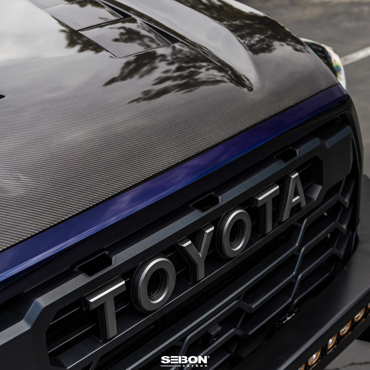 Seibon 22-25 Toyota Tundra / 23-25 Sequoia TS-Style Carbon Fiber Hood - HD23TYTU-TS