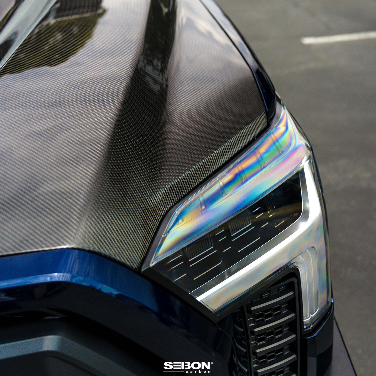 Seibon 22-25 Toyota Tundra / 23-25 Sequoia TS-Style Carbon Fiber Hood - HD23TYTU-TS