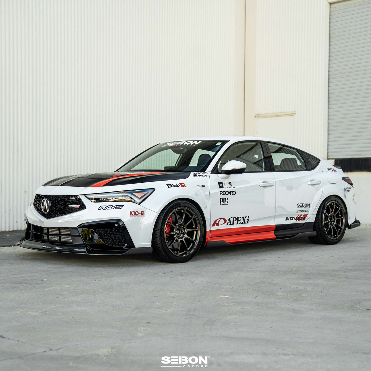 Seibon 2024 Acura Integra Type-S OE-Style Double Sided Carbon Fiber Hood - HD24ACINS-OE