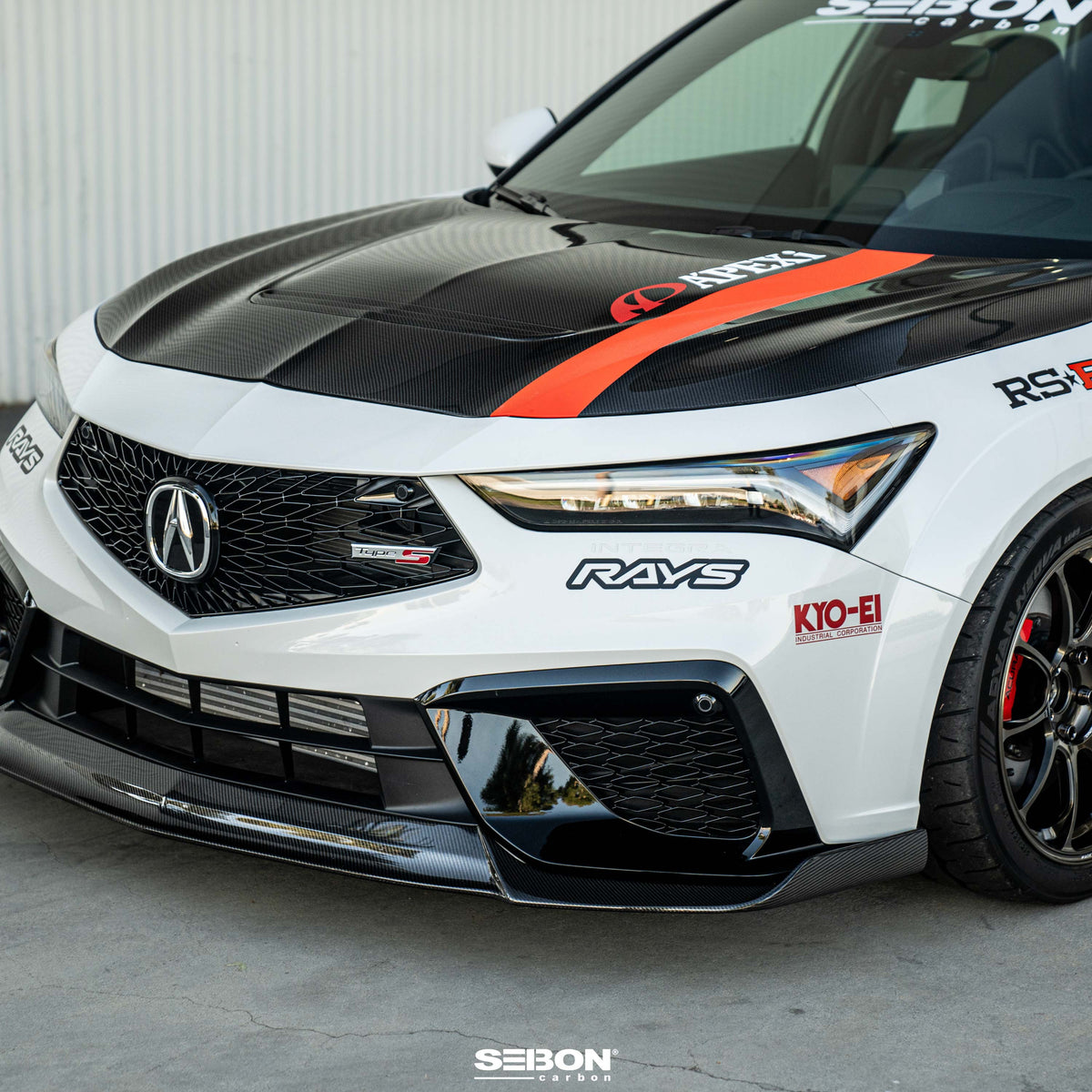 Seibon 2024 Acura Integra Type-S OE-Style Double Sided Carbon Fiber Hood - HD24ACINS-OE