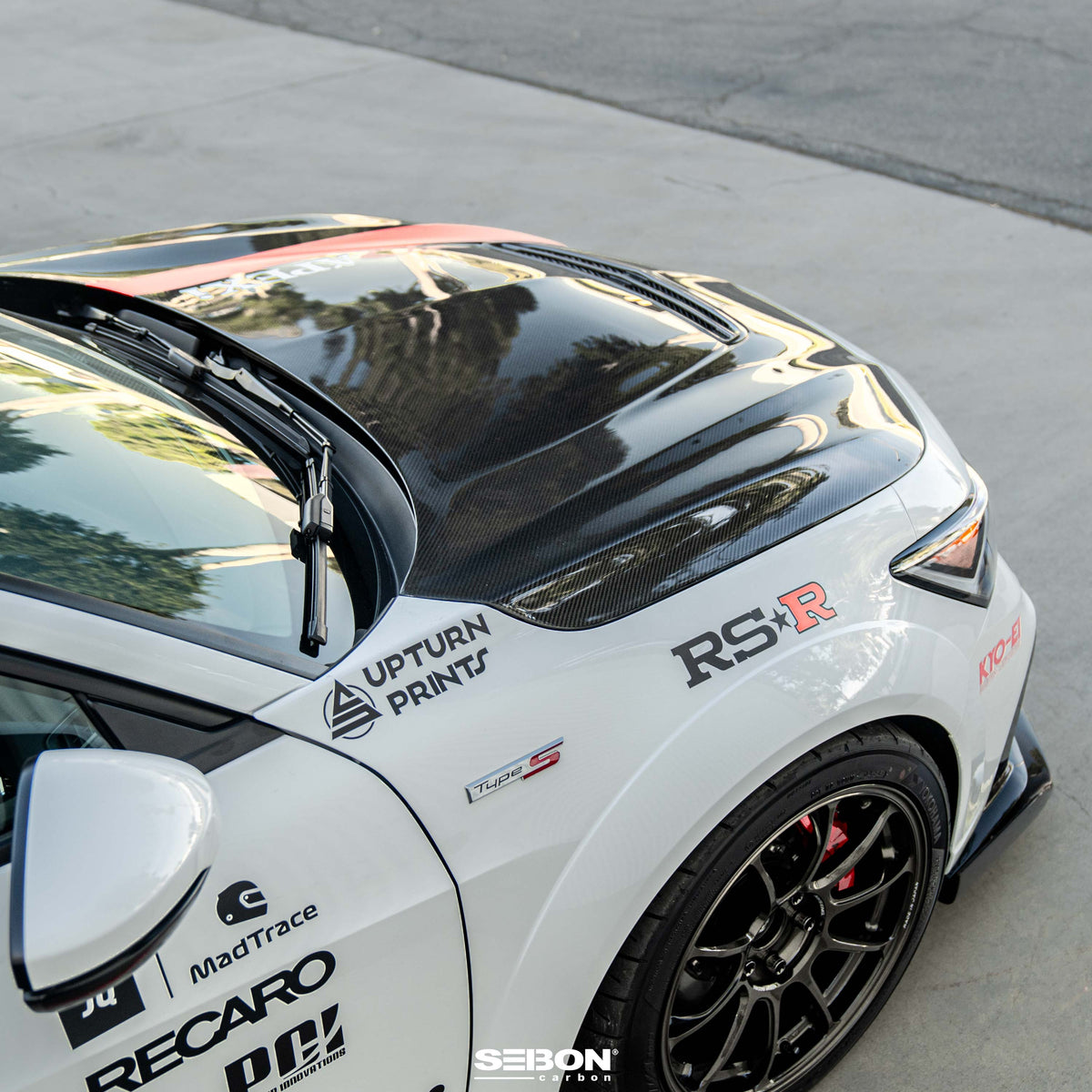 Seibon 2024 Acura Integra Type-S OE-Style Double Sided Carbon Fiber Hood - HD24ACINS-OE