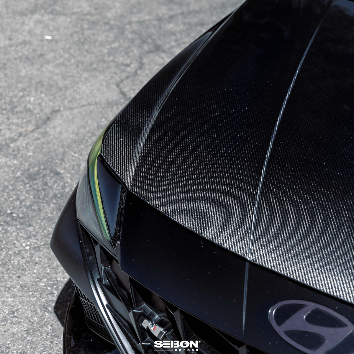 Seibon 21-24 Hyundai Elantra OE-Style Carbon Fiber Hood - HD24HYELN-OE