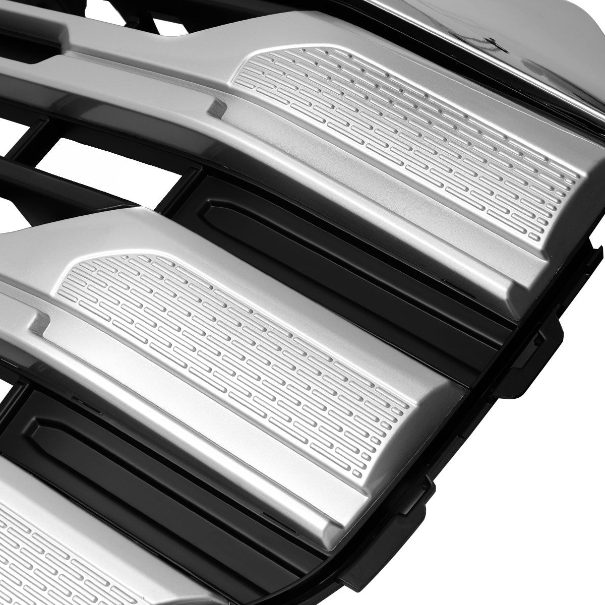 Spec-D Tuning - 2022-2025 GMC Sierra 1500 Chrome SLE Style Mesh Front Upper Hood Grille - HG-GMC2215C-JB