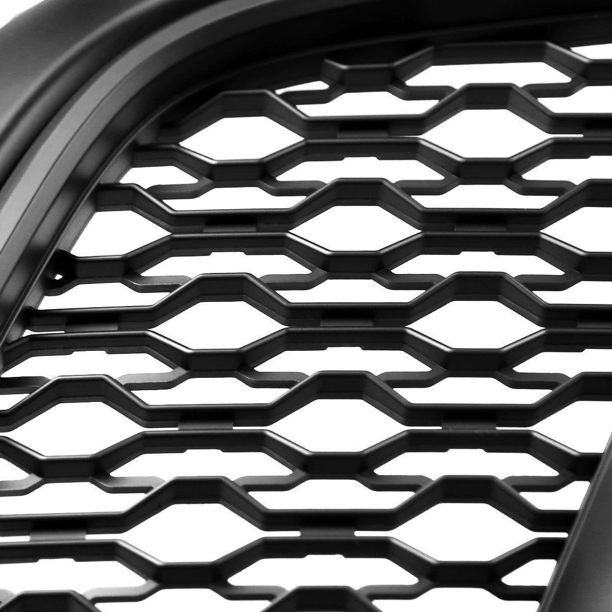 Spec-D Tuning - 2013-2018 Dodge RAM 1500 Rebel Style Front Hood Grille w/ Amber LED Lights - HG-RAM1315BB-LED-JB